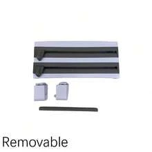 Multifunctional Paper Towel Wall Mounted/Refrigerator Mounted Roll Cutting Rack With Spice Rack, 4 In 1 Wall Mount Bracket For Kitchen Plastic Wrap Aluminum Foil Dispenser (Removable) - White - View 7