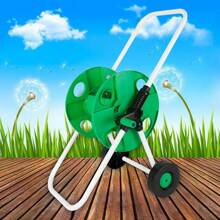 Garden Hose Trolley 50m Water Hose Trolley For 50 Meters 1/2 Inch Garden Hose Hose Reel With Couplings (Without Hose) - Green - View 1