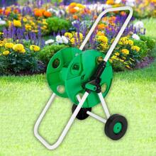 Garden Hose Trolley 50m Water Hose Trolley For 50 Meters 1/2 Inch Garden Hose Hose Reel With Couplings (Without Hose) - Green - View 2