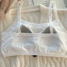 Teen Girl Sports Bra Top, Suitable For Junior & Senior Middle School Students During Puberty, With Straps & Short Length To Prevent Exposure And Suitable For Sports