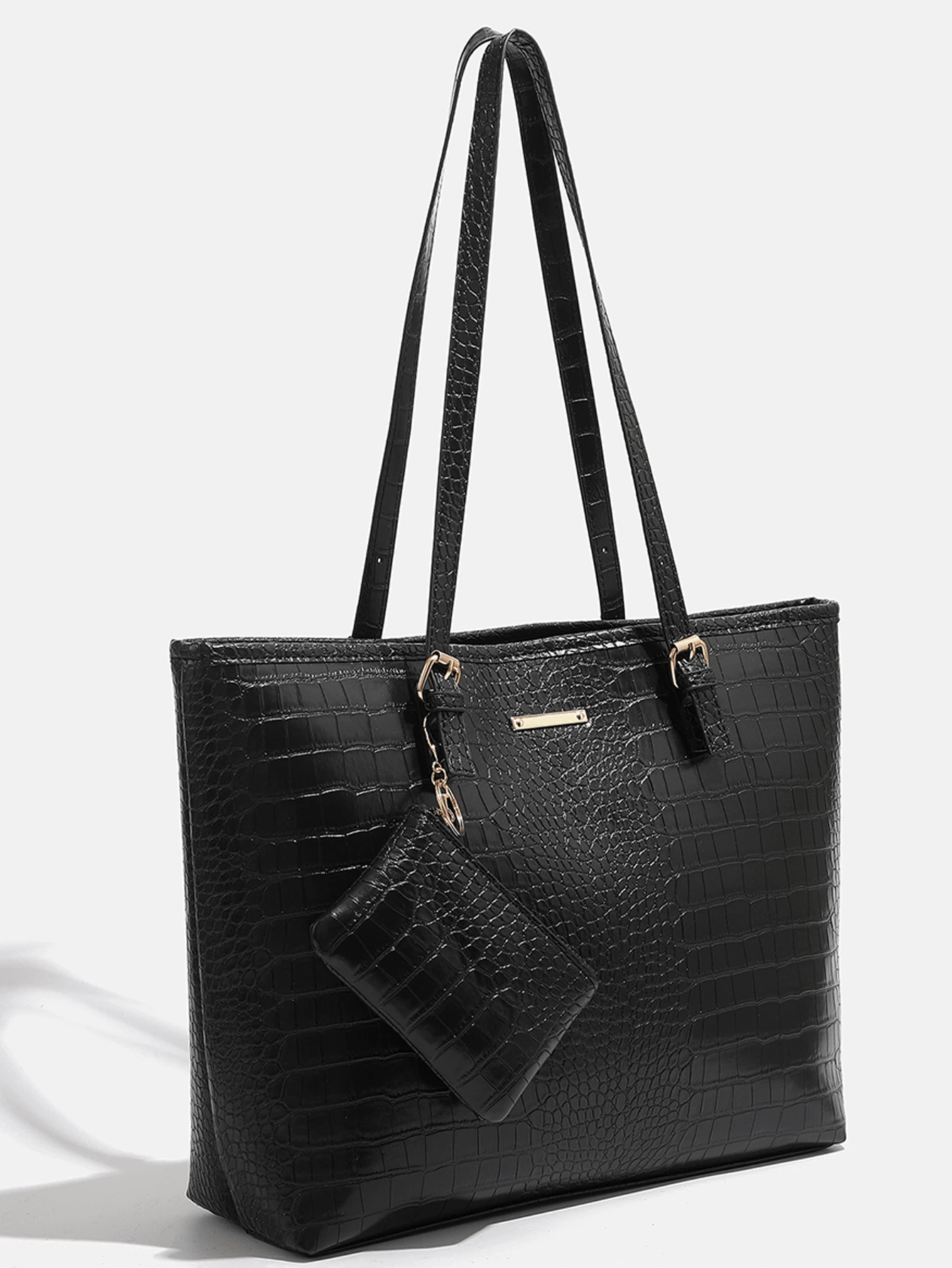 New Women's Large Bag, European And American Fashion Ladies' Shoulder Handbag, Mommy Bucket Bag - Black - View 5