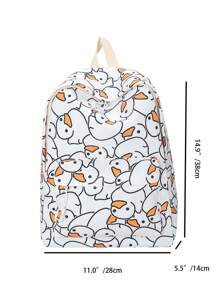 1 pieza Mochila infantil con diseño de oso, mochila escolar para niños pequeños, mochila versátil y ligera con cremallera y correas ajustables para uso diario, viajes, vacaciones y al aire libre