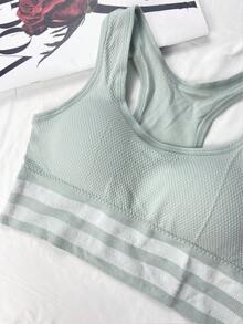 Green Sports Bra For Women, Suitable For Running, Yoga, And Can Be Worn As A Vest