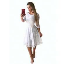 Women Dresses - 白色 - 查看 2