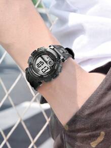 MINGRUI Popular Casual Sports Luminous Waterproof Alarm Chronograph Multi-Functional Electronic Watch For Boys, 3ATM Waterproof