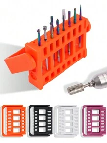 Beautizon Nailartlab Giá đỡ trưng bày mũi khoan móng 16 lỗ, hộp đựng dụng cụ làm móng nghệ thuật. - Nhiều màu - Xem 9