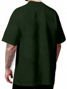 Men T-Shirts - xanh quân đội - Xem 2