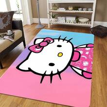 1個區域地毯，大型客廳/廚房/門廳室內踩腳墊，可水洗防油腳墊，家居裝飾裝飾 - 彩色 - 查看 1