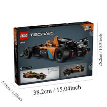 LEGO Technical NEOM  Formula E 赛车玩具，模型回力车玩具， 儿童玩具车套装，9 岁及以上男孩和女孩的生日礼物，42169，圣诞节礼物 - 1色 - 查看 7