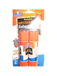 Elmers E627 Repositional Glue Stick - 0.7 Oz., 2 Pack - Multicolor - View 2