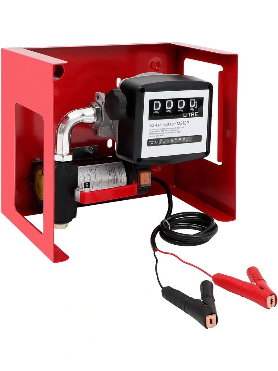 12V DC 155W Automatic Transfer Fuel Pump Meter Large Flow Heavy Duty 10GPM 45L/Min