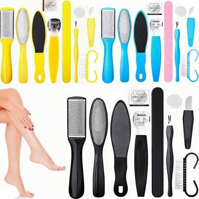 10 件专业修脚工具套装，10 合 1 足部护理套装，足部锉刀套装，老茧去除器，足部水疗美甲工具