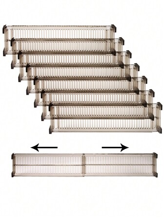 Divisor de cajón calado, juego de 1/2/4/5/6/7/8 piezas de partición organizadora de cajón estilo nórdico para el hogar, decoraciones de otoño, decoraciones festivas, decoración de habitación, decoración del hogar, decoración de otoño, decoración de dormitorio, decoración de Halloween, decoración de Navidad