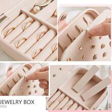 1 Stück Personalisierte Namensgravur für Damen Schmuck Aufbewahrungsbox, stilvolle personalisierte Leder Schmuck Aufbewahrungsbox, ein perfektes Geschenk für Mutter, Freundin, Jahrestag.
