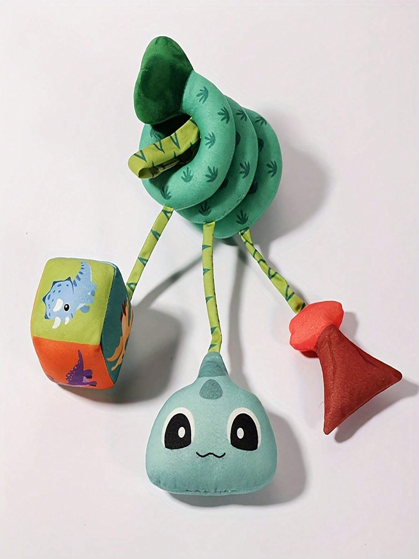 1PC Dinosaur Comfort Plush Toy Car Hanging Bed Bell Comfort Toy Cute