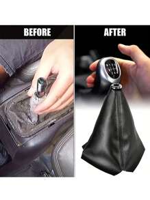 Premium Universal PU Leather Gear Shift Boot Cover – Sleek Protection, Comfortable Grip & Easy Installation For Auto/Manual Cars - Multicolor - View 4