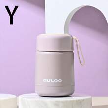 1PC Minimalist Mini Warm Color 350ML Insulated Cup, Women's Portable Stainless Steel Insulated Cup, Gift Cup, Cute Student Water Cup, Portable And Long-Lasting Insulated Water Cup, Coffee Cup [Logo Casual/Color Difference Small] Back To School