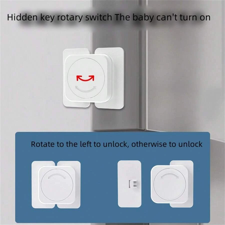 1 pieza Candado antigolpes para dispensador de agua potable para puertas y cajones de refrigerador - Multicolor - Ver 1