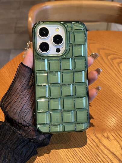 Minimalist Transparent Chocolate Design Soft Phone Case Compatible With IPhone 17 Pro Max/17 Pro/17 Air/17/16 Pro Max/16/16 Pro/16 Plus/15/15 Pro Max/15 Pro/15 Plus/11/12/13/14 Pro Max/XS/XR/11 Pro/11 Pro Max/12 Pro/12 Pro Max/13 Pro/13 Pro Max/7 Plus/14 Pro/14 Pro Max/14 Plus/7 Plus/8 Plus/8/SE2, Creative Design