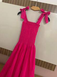 Women Dresses - 玫紅色 - 查看 3