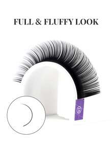 NAGAPESTANAS Naga 3rd Generation Single Root Round Type Eyelash Extension, 1 Box (16 Lines), Thickness 0.05/0.07/0.10/0.12/0.15, Curl D, Length 8-16mm, Natural Black, Multiple Roots, Pure Handmade, Perfect For Professional Eye Beauticians. - D - View 5