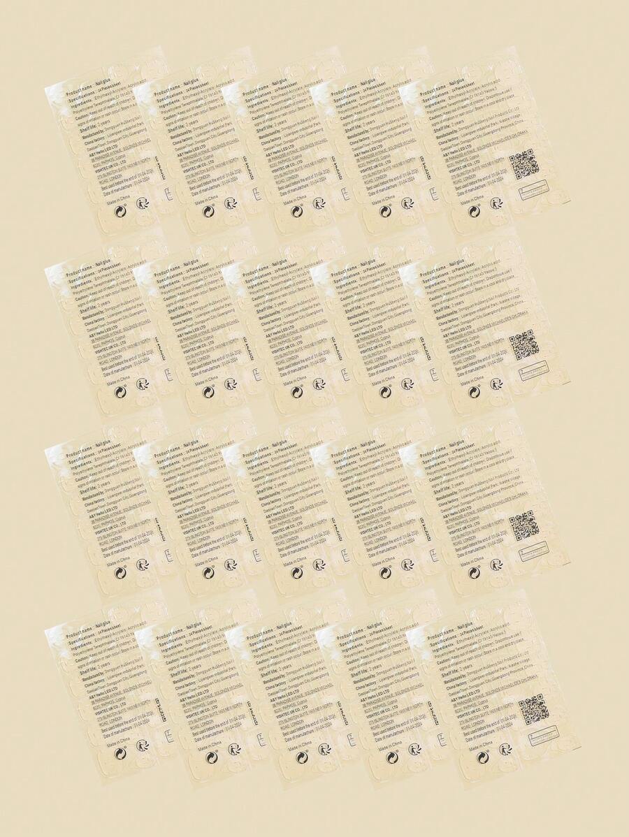 20Sheets Transparent Double Side Glue Nail Sticker For Press On Nail Sticky Tabs, Waterproof Breathable False Nail Tips Jelly Adhesive Tabs Nail Glue Super Sticky Fake Nail Glue,Nail Supplies,Nail Tools,Nail Art Tools,Back To School,Nails,Nail Tools For Press On Nails - Clear - View 1