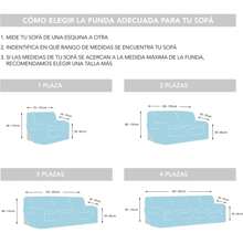 Ecommerc3 Elastic And Extra Soft Sofa Cover For 3 Seater Sofa - Adjustable Sofa Cover 100% Made In Spain - Camel - Ver 2