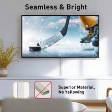 4 szt. osłon przewodów na 2 przewody, 68-calowy ukrywacz przewodów montowany na ścianie, biały zestaw osłon przewodów, osłona przewodu do przedłużacza, kabel Ethernet, przewód głośnikowy, 4X L17in W0.7in H0.4in