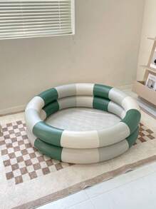 1 件装充气折叠卡通动物恐龙设计婴儿浴盆，户外幼儿熊和兔子游泳池，夏季 - 彩色 - 查看 7