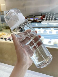 1 件 780ml/26.38oz 圆盖杯，简约透明运动杯，便携式绳杯，返校用品，水瓶，适用于户外、露营 - 彩色 - 查看 9