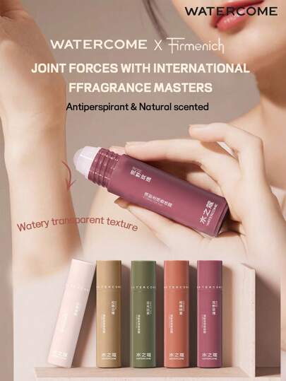 WATERCOME 20ml Fragrance Antiperspirant Deodorant Roll-On, Sweat Control Stick, 48-Hour Odor Protection Stick, Watery Light Texture & Quick Drying & Non Sticky, Reduces Armpit Sweat, Protection From Excessive Sweating And Odor For Men And Women