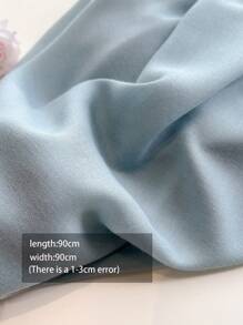A Lady Plain Linen Scarf Large Size Sunscreen Shawl Wrap Scarf For Daily Use Bandana, Hair Band, Head Band Ideal For Dressing Up Your Look