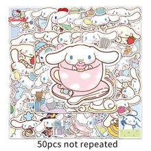 50pcs, Authentic, Cartoon Animation, , Creative Sticker Decoration DIY Hand Ledger Suitcase Mobile Phone Stationery Computer Sticker - Silver - View 6