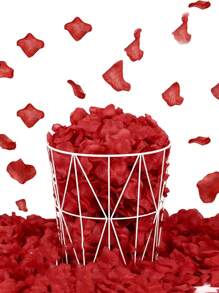 Pack Of 1500/600/100 Artificial Rose Petals, Burgundy Faux Rose Petals Artificial Flower Valentine's Day, Romantic Decoration, Rose Petals, Wedding For Scattering, Valentine's Day, Table Topper, Birthday, Romantic Atmosphere