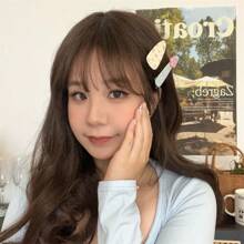 2 buc cleme de păr acrilice 3D cu strat dublu, cu design floral, accesorii de păr simple și versatile pentru fete, potrivite pentru uz zilnic, cleme cu gheare, gheare de păr, agrafe de păr, lucruri școlare, flori, ținute de vacanță pentru femei