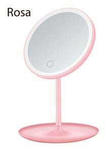 Espejos Para Maquillaje/baño Regulable Con Luces Led - Rosa - Ver 1
