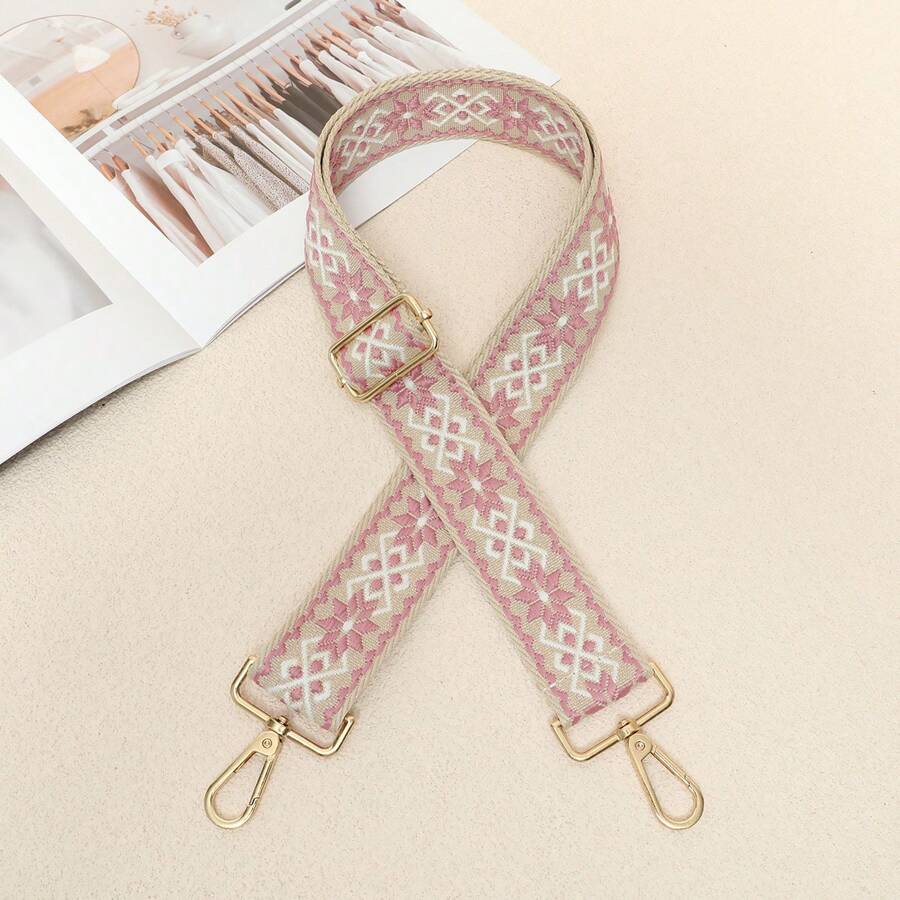 Jacquard Women's Bag Shoulder Strap Women's Crossbody Shoulder Bag Replacement Bag Strap 120cm / 3.8cm Wide Adjustable Travel Bag Shoulder Strap Accessories