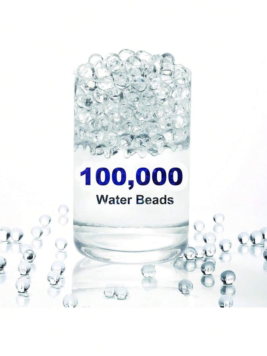100000 Hạt/Túi Trong Suốt Gel Nước Hạt Cho Bình Chất Độn, Trang Trí Giáng Sinh, Đám Cưới Trung Tâm, Nến Nổi, Trồng, Trang Trí Hoa