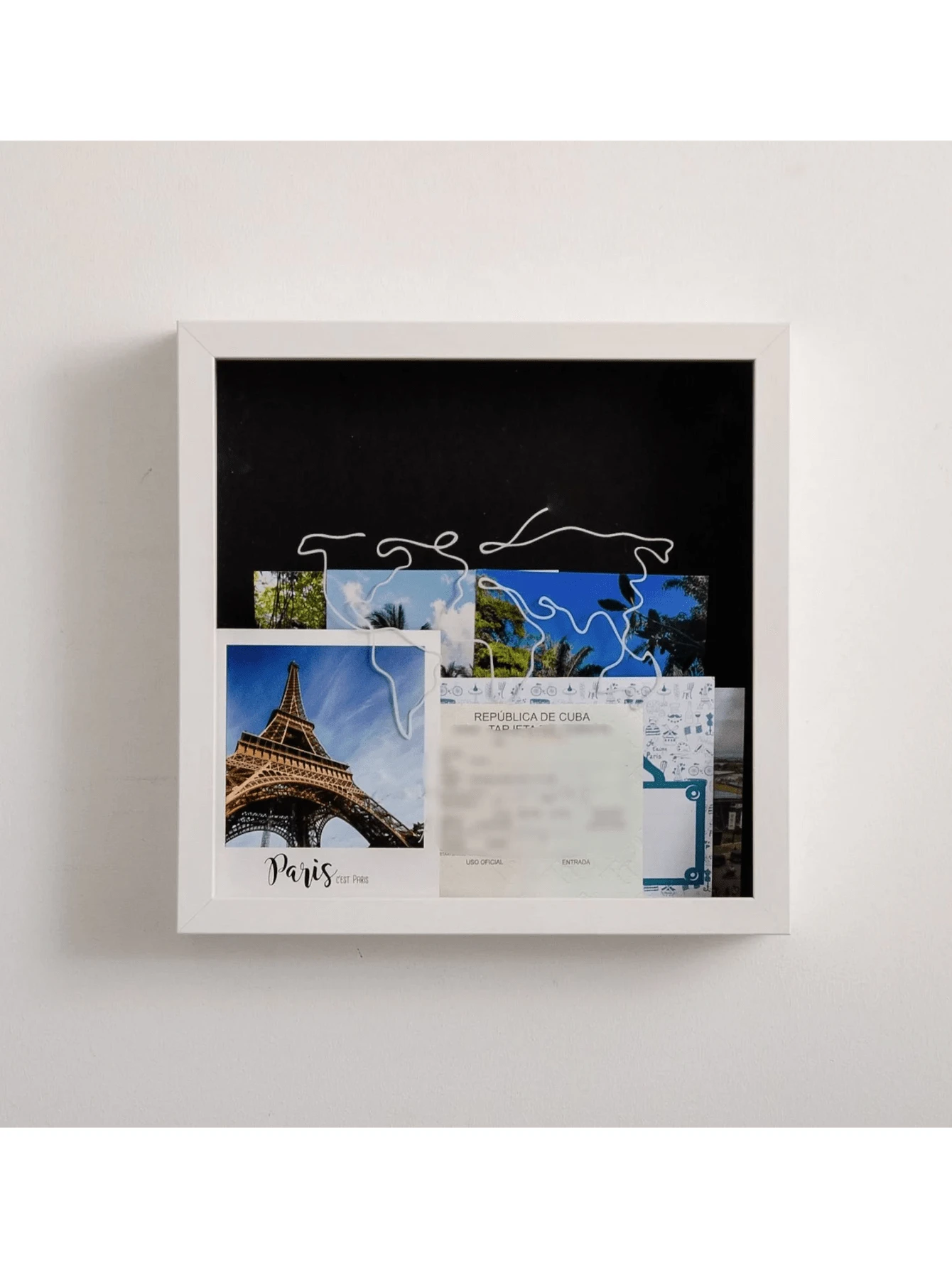 Postcard Storage Box, Travel Ticket Organizer, Picture Frame Storage