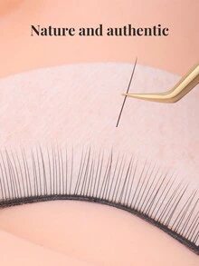 NAGAPESTANAS Naga 3rd Generation Single Root Round Type Eyelash Extension, 1 Box (16 Lines), Thickness 0.05/0.07/0.10/0.12/0.15, Curl D, Length 8-16mm, Natural Black, Multiple Roots, Pure Handmade, Perfect For Professional Eye Beauticians. - D - View 4