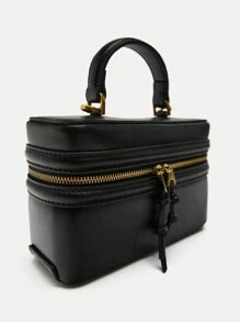 2024 Spring New Arrival Women's Black Hard-Structured Shoulder Crossbody Bag - Black - View 2