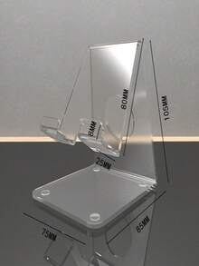 1入組亞克力手機支架，創意ins風格宿舍裝飾、桌面櫃台、手機透明顯示架(產品外包裝隨機發貨) - 彩色 - 查看 9