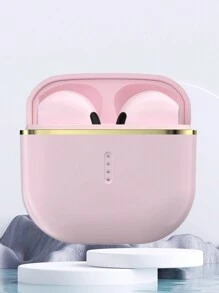 NEW SENYANG 全新森阳真无线入耳式运动音乐耳机迷你音乐耳塞 TWS HIFI 重低音立体声高清通话立体声耳机适用于 Android 兼容 iPhone 手机游戏耳机智能耳机 - 粉色 - 查看 3