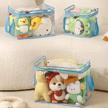 1pc  "Space-Saving Design"  Large Transparent Toy Storage BinsWaterproof, Multi-Use Organizer For Building Blocks & Plush Toys,Perfect For Bedroom, Bathroom, Office Desk Room Decor Home Decor Fall Decor Bedroom Decor - Multicolor - View 13
