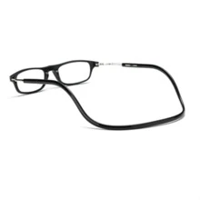 Gafas de Lectura Marco de plástico Ajustable Conexión Frontal magnética Colgante Gafas presbicia de Cuello para Mujeres Hombres 1.0 1.5 2.0 2.5 3.0 3.5 4.0 - Negro 1.5 - Ver 4