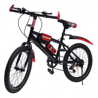YUNRUX Mountain Bike 20 Inch 6 Speed Bicycle Children Boys Girls Mountain Bike Children Mountain Bike With Double Disc Brakes For Riding On The Road In The Mountains