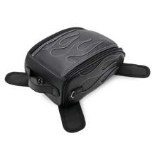 通用機車油箱磁性油袋，摩托車坐騎存儲袋，適用於車型Chopper Cafe Racer Old School Bobber Touring Dirt Bike - 黑色 - 查看 4