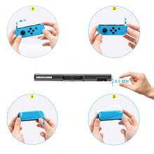 Carcasa transparente para Switch/Switch Lite/Switch OLED, carcasa transparente compatible con Switch OLED y controlador Joycon, carcasa con agarre cómodo, diseño de absorción de impactos y antiarañazos, que también permite almacenar y cargar la consola conectada al dock. - color transparente 1 - Ver 5