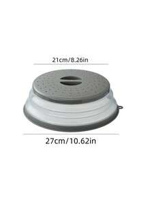 1pc Microwave Splash Guard, High Temperature Resistant Food Heating Cover, Multifunctional Foldable Food Preservation Cover, Anti-Mosquito And Dust Cover - Multicolor - View 7