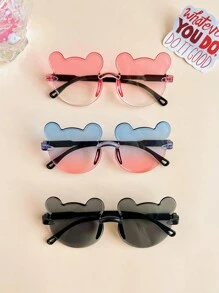 1/2/3件装 2024新款时尚男女童可爱熊耳朵眼镜 儿童宝宝经典眼镜 - 彩色 - 查看 13